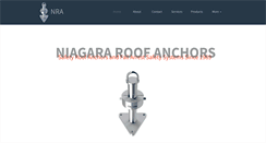 Desktop Screenshot of niagararoofanchors.com